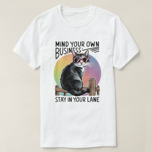 自分の仕事に専念する Tシャツ (デザイン正面)