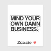 自分の仕事に気を付けなさい シール (シート)