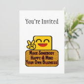 自分の仕事に気を付けなさい 招待状 (スタンド正面)