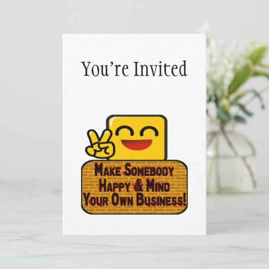 自分の仕事に気を付けなさい 招待状 (スタンド正面)