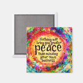 自分の仕事に気を付け芸術的る マグネット (正面/裏面)