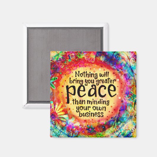 自分の仕事に気を付け芸術的る マグネット (正面/裏面)