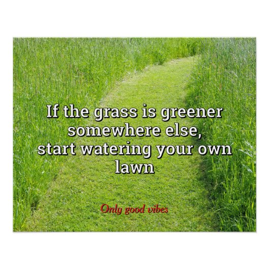 自分の仕事に関する英語のことわざ ポスター (正面)