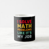 自分の仕事のように数学の問題を解く コーヒーマグカップ (中央)