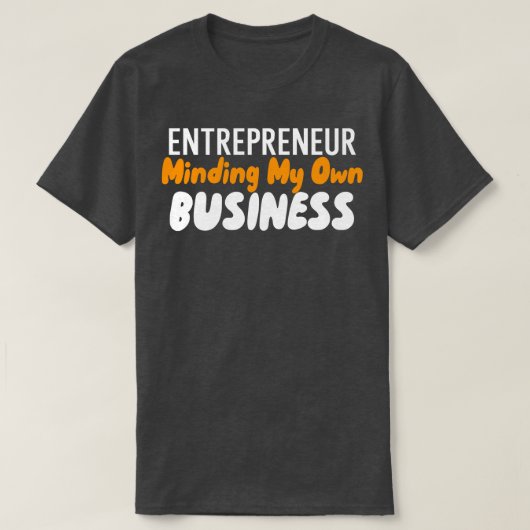 自分の仕事を考える Tシャツ (デザイン正面)