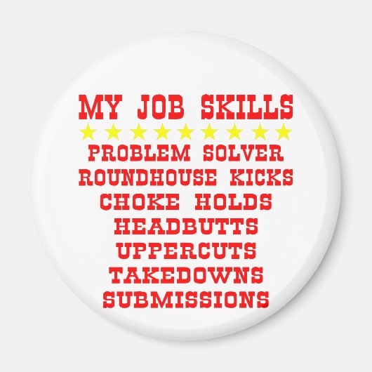 自分の仕事スキル問題ソルバーのパンチ蹴処理 マグネット (正面)