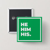 自分の代名詞のボタン 缶バッジ (正面&裏面)