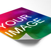 自分の休暇の記念写真結婚の作成 ポスター (角)