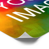 自分の休暇結婚記念写真の作成 ポスター (角)