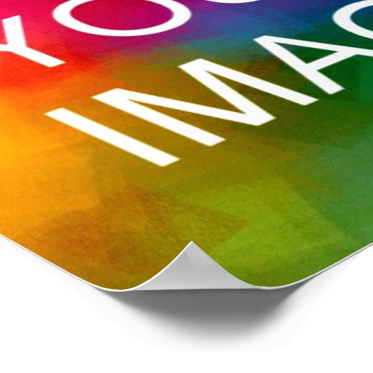 自分の休暇結婚記念写真の作成 ポスター (角)