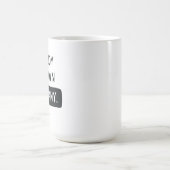自分の会社を楽しむ - 面白い自己愛 コーヒーマグカップ (中央)