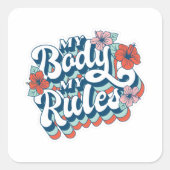 自分の体マイルール スクエアシール (正面)