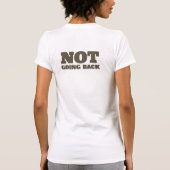 自分の体金ゴールドの選択 Tシャツ (裏面)