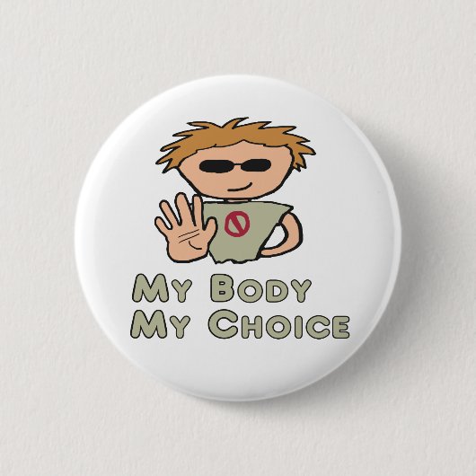 自分の体 缶バッジ (正面)