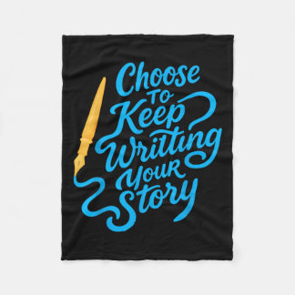 自分の保話を好きにな感動的る フリースブランケット