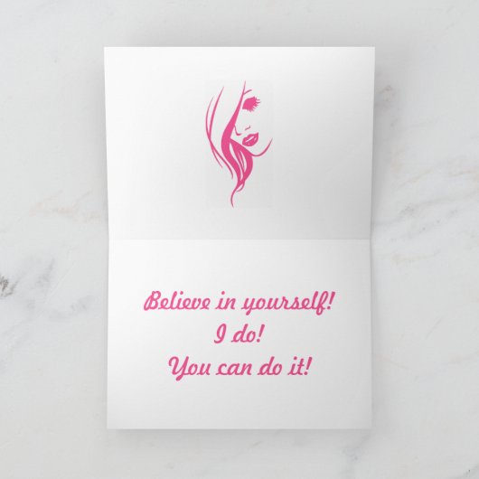 自分の信じあいさつきカードの落書き カード (内部)