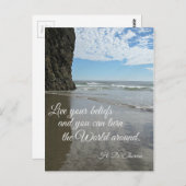 自分の信念を生き、世界を変えることができる….. ポストカード (正面/裏面)