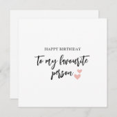 自分の個人お気に入りの誕生日カード シーズンカード (正面/裏面)