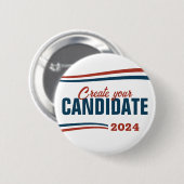 自分の候補を作成 缶バッジ (正面&裏面)