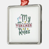 自分の先生規則 メタルオーナメント (左)