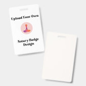 自分の公証人モダン写真IDをカスタム作る空白の バッジ (表裏)