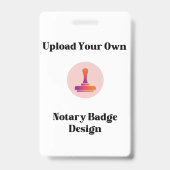自分の公証人モダン写真IDをカスタム作る空白の バッジ (表面)