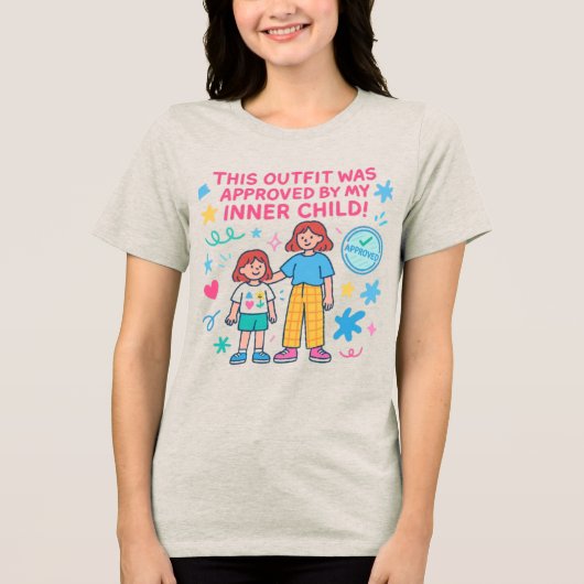 自分の内の子に承認 トライブレンドＴシャツ (正面)