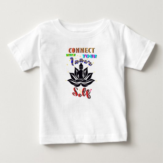 自分の内面とつながる ベビーTシャツ (正面)