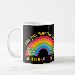 自分の内面を探し出し、虹を成長させる コーヒーマグカップ
