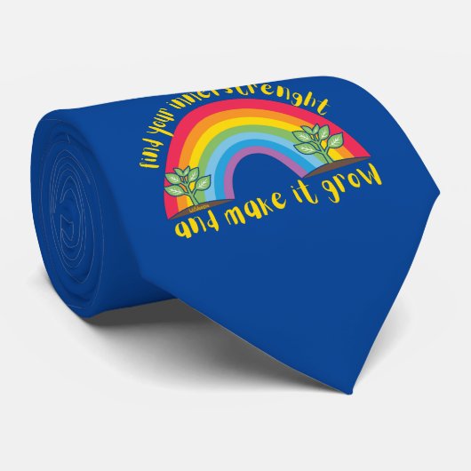自分の内面を探し出し、虹を成長させる ネクタイ (ロール)