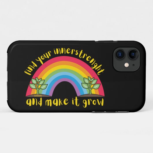 自分の内面を探し出し、虹を成長させる Case-Mate iPhoneケース (裏面(横))