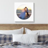 自分の円の図形の写真を結婚作成する キャンバスプリント (インサイチュ (寝室))