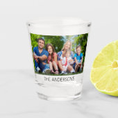 自分の写真とカスタム名前を作成する ショットグラス (正面)