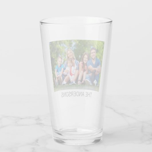 自分の写真とカスタム名前を作成する タンブラーグラス (裏面)
