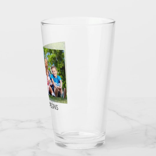 自分の写真とカスタム名前を作成する タンブラーグラス (左)