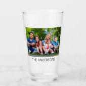 自分の写真とカスタム名前を作成する タンブラーグラス (正面)