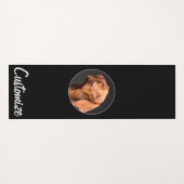 自分の写真とカスタム文字の作成パーソナライズされた ヨガマット (裏面(横))