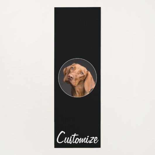 自分の写真とカスタム文字の作成パーソナライズされた ヨガマット (裏面)