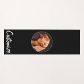 自分の写真とカスタム文字の作成パーソナライズされた ヨガマット (正面(横))