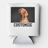 自分の写真とカスタム文字の作成パーソナライズされた 缶クーラー (正面)