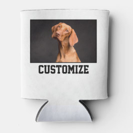 自分の写真とカスタム文字の作成パーソナライズされた 缶クーラー