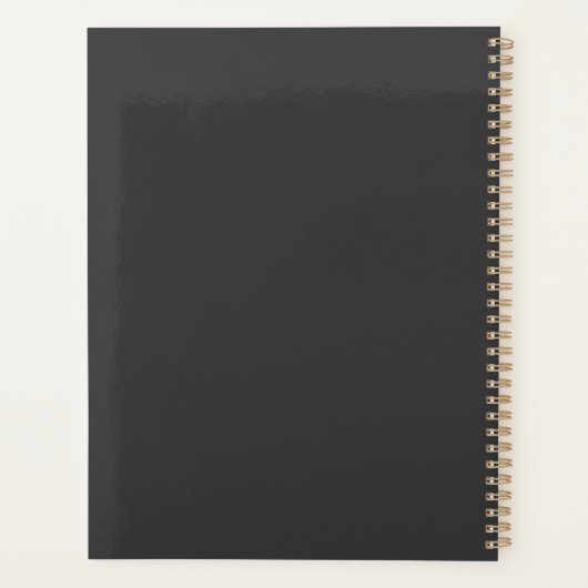 自分の写真とカスタム文字を作成する プランナー手帳 (裏面)