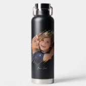 自分の写真とカスタム文字パーソナライズされたの作成 ウォーターボトル (正面)