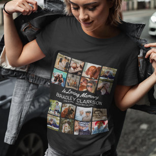 自分の写真とパーソナライズされた文字Tシャツの追加 Tシャツ