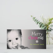 自分の写真と名前をカスタムするのクリスマスを追加 –  シーズンカード (スタンド正面)