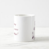 自分の写真と名前を個人用に追加 コーヒーマグカップ (中央)