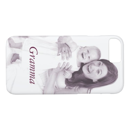 自分の写真と名前を個人用に追加 Case-Mate iPhoneケース (裏面(横))