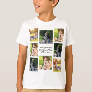自分の写真と文字の追加 Tシャツ