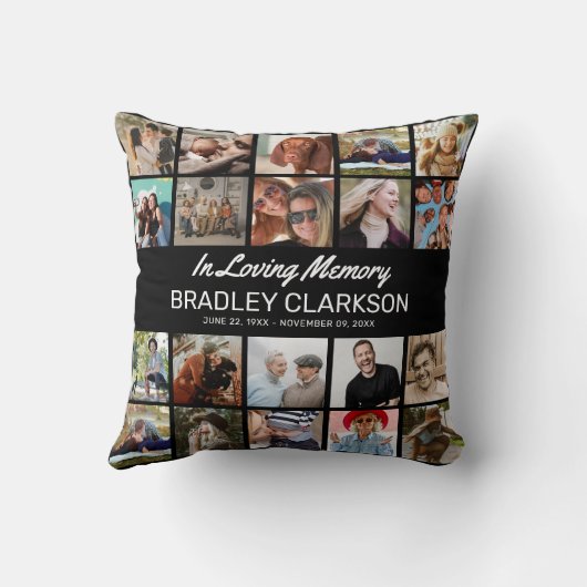 自分の写真と文字を追加パーソナライズされた クッション (裏面)