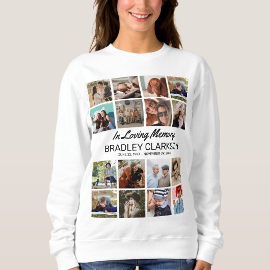 自分の写真と文字を追加パーソナライズされた スウェットシャツ (正面)